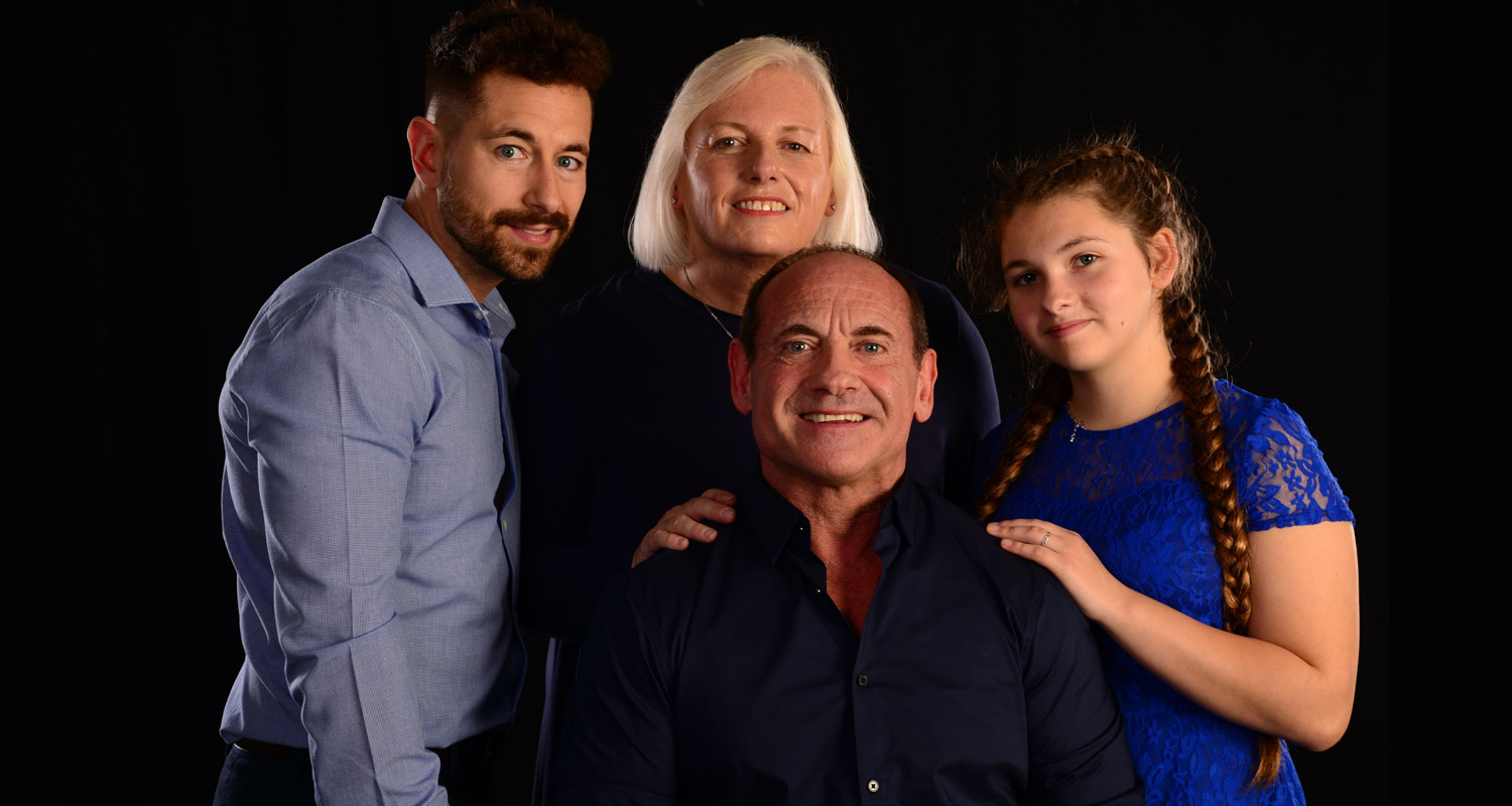Family Portrait picture taken at Chilmington Studios Kent